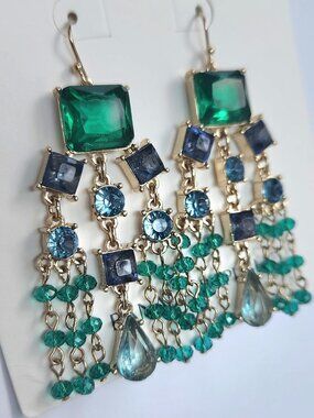 NWT Banana Republic Square Chandelier Earring